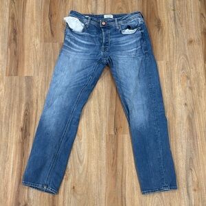 Jack & Jones Blue Straight-Leg Jeans